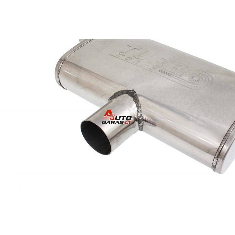 TurboWorks Rear Center Muffler 76mm LT 409SS 355mm 3