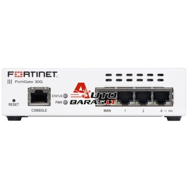 Ugniasienė 4 prievadų Fortinet FortiWiFi FG-30G (4xLAN, 1xWAN, VPN, NGFW, IPS 850Mbps)