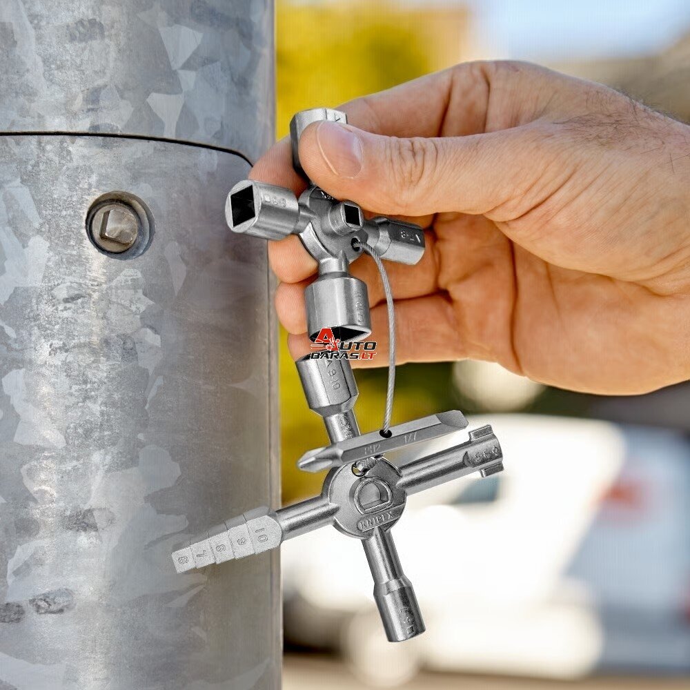 Universalus raktas elektros spintoms KNIPEX TwinKey 13