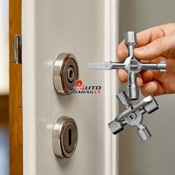 Universalus raktas elektros spintoms KNIPEX TwinKey 10