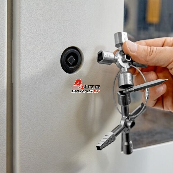 Universalus raktas elektros spintoms KNIPEX TwinKey 4