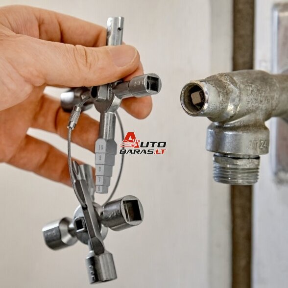 Universalus raktas elektros spintoms KNIPEX TwinKey 15