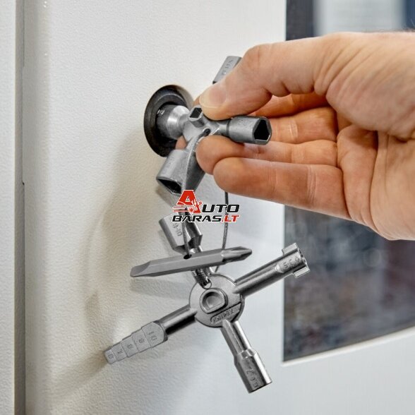 Universalus raktas elektros spintoms KNIPEX TwinKey 5