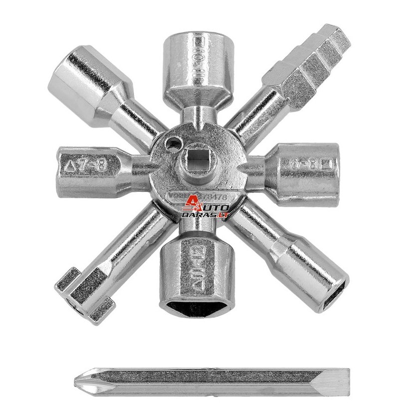 Universalus raktas elektros spintoms 10in1
