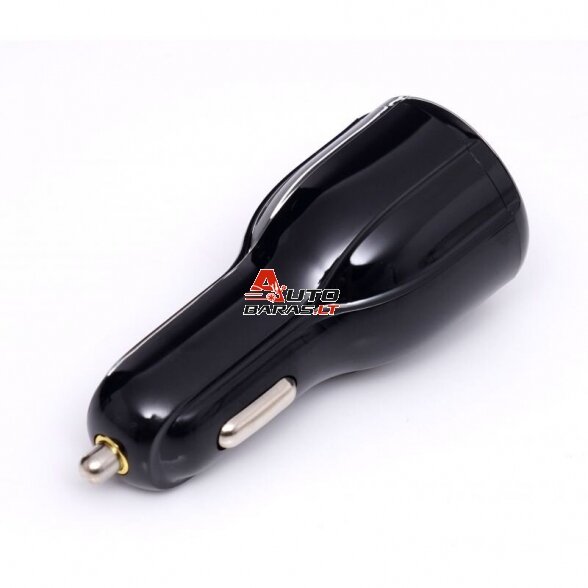 KRAFTDELE USB Įkroviklis automobiliui su greitu įkrovimu 12V/24V, 2x3.1A QC3.0 3