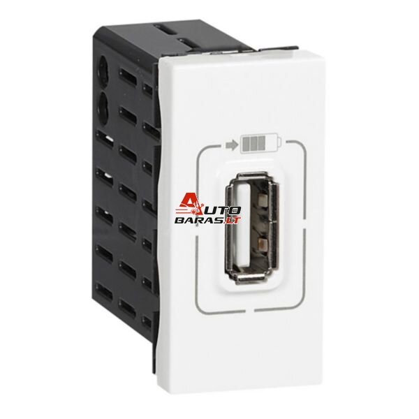 USB-C pakrovėjas Legrand Mosaic 077591 (5 V, 1.5 A, 7.5 W, 1 modulis)