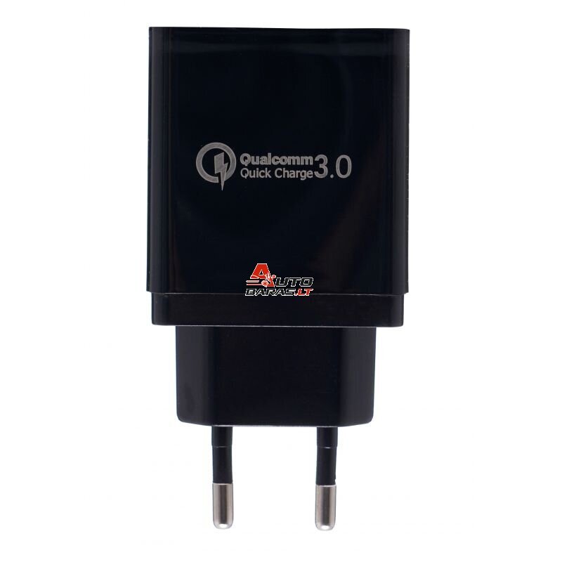 KRAFTDELE USB Įkroviklis su greitu įkrovimu 220V, 2x2.1A 1xQC3.0 4