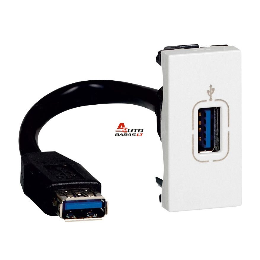 USB A duomenų lizdas Legrand Mosaic 078746