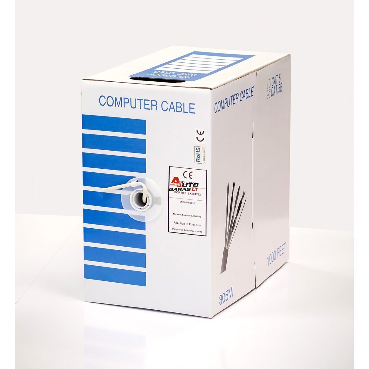 UTP kabelis LTECH CAT5e (305m) (vidaus)