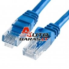 UTP patch kabelis PVC CAT6 0.25m (mėlyna)