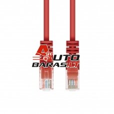 UTP patch kabelis PVC CAT6 0.25m (raudonas)