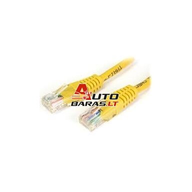 UTP kabelis CAT5e 0.5m geltonas