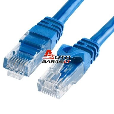 UTP patch kabelis PVC CAT6 0.25m (mėlyna) UTP patch kabelis PVC CAT6 0.25m (mėlyna)