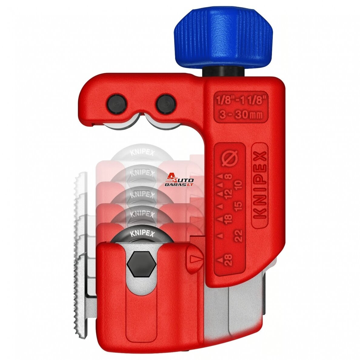 Vamzdžių (metalinių) mini pjoviklis 3-30mm KNIPEX TubiX® S 1