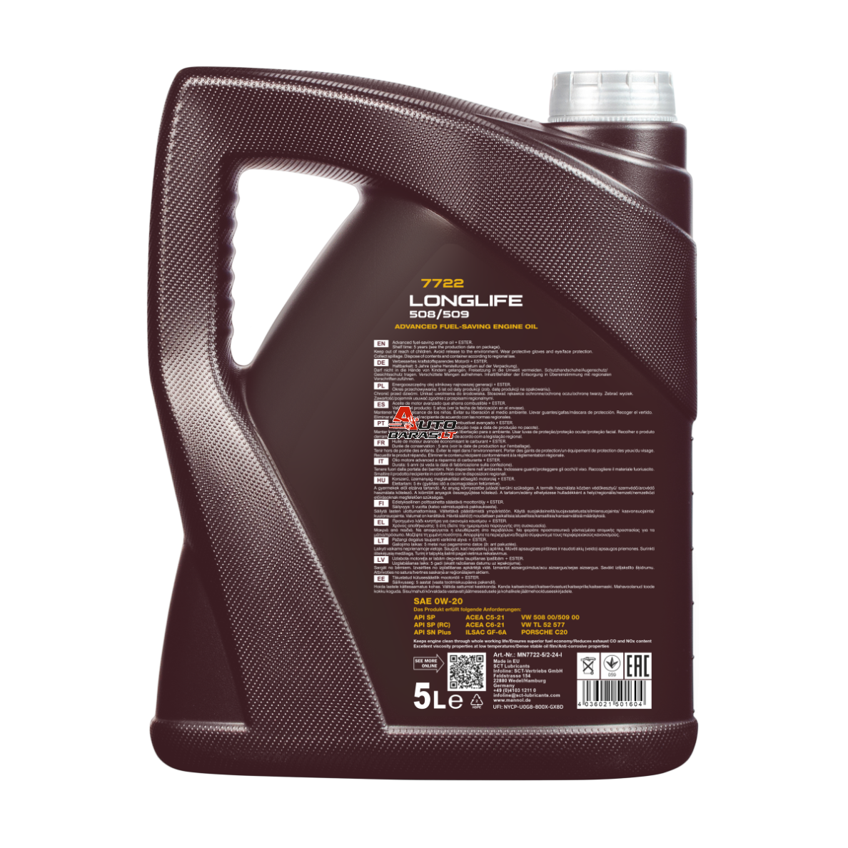 Variklio alyva MANNOL Ceramic Ultra 5W-40 5l 1