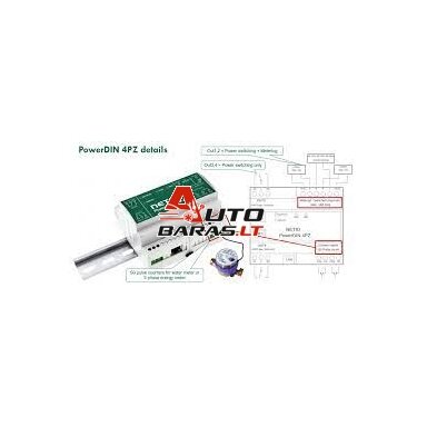 Valdoma maitinimo panelė NETIO PowerDIN 4PZ Valdoma maitinimo panelė NETIO PowerDIN 4PZ