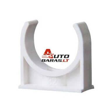 Vamzdelio U-40mm laikiklis, baltas (100) Vamzdelio U-40mm laikiklis, baltas (100)