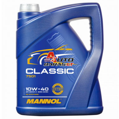 Variklio alyva MANNOL CLASSIC 10W-40 5l MN7501-5 Variklio alyva MANNOL CLASSIC 10W-40 5l MN7501-5
