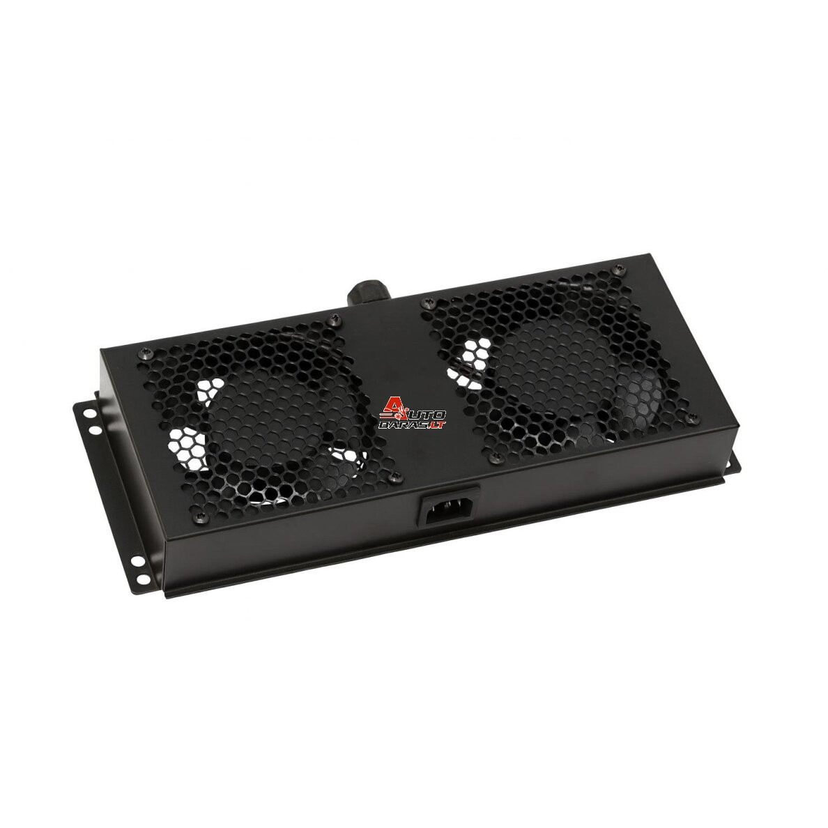 Ventiliatorių blokas 19'' A2 serijos spintai AFS-2 (2 ventiliatoriai, 600mm, juodas, sujungiamas 2x2)