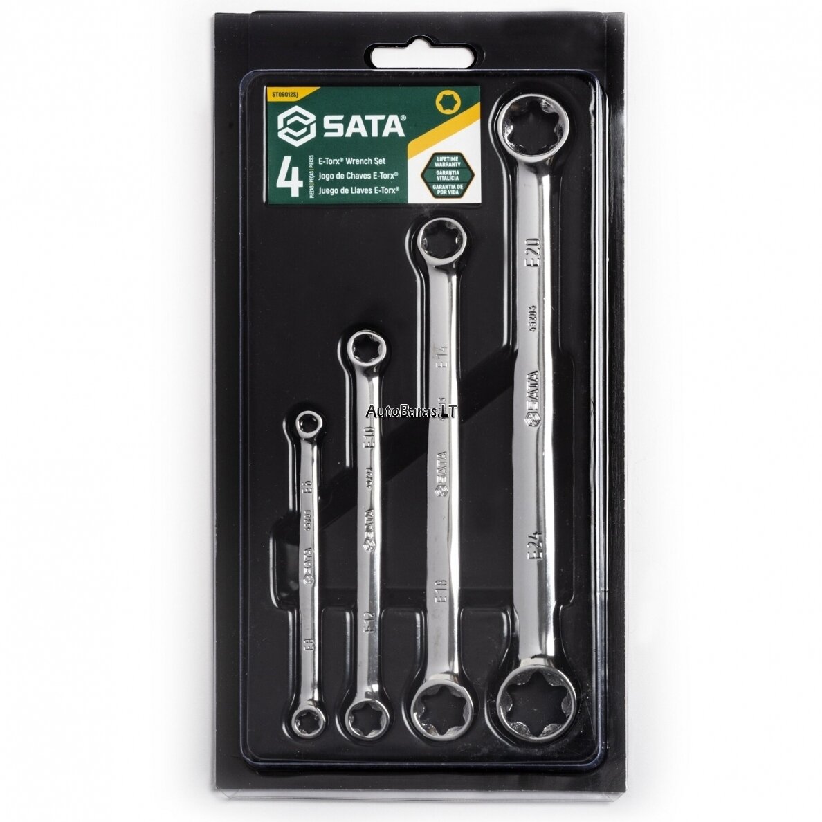 SATA Veržliarakčių E-TORX rinkinys 4vnt.