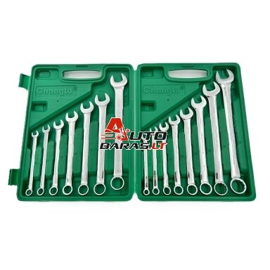 Veržliarakčių kombinuotų rinkinys (15vnt)(8-24mm) Veržliarakčių kombinuotų rinkinys (15vnt)(8-24mm)