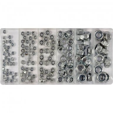YATO Veržlių rinkinys 300vnt. M3-M10 YATO Veržlių rinkinys 300vnt. M3-M10