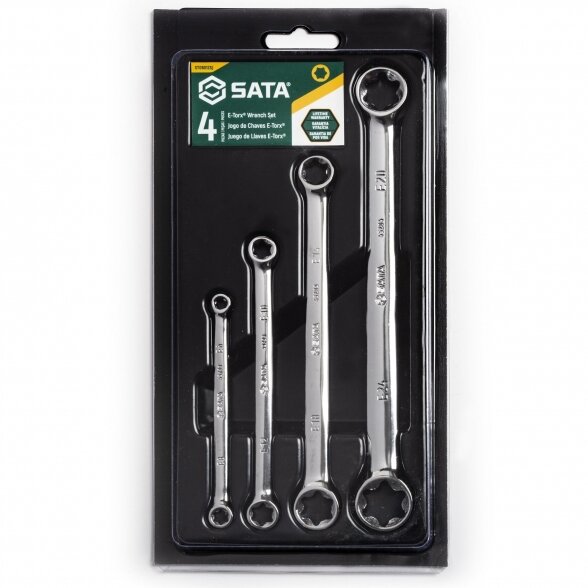 SATA Veržliarakčių E-TORX rinkinys 4vnt.