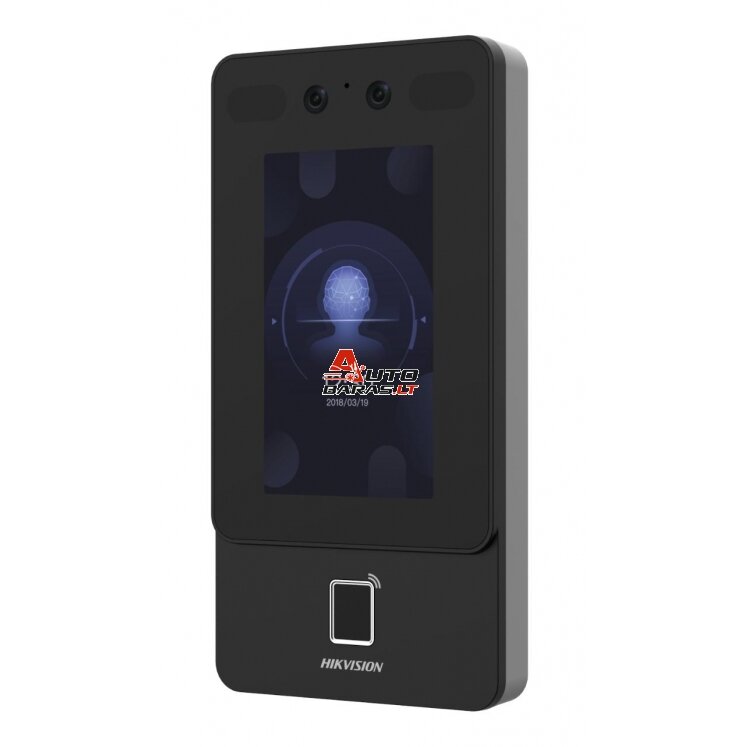 Veido atpažinimo terminalas su pirštų antspaudų skaitytuvu Hikvision DS-K1T342EFWX