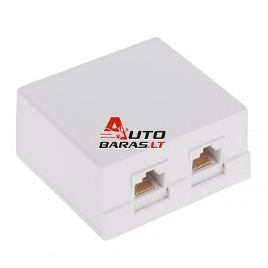 Virštinkinė rozetė 2xRJ45 Virštinkinė rozetė 2xRJ45