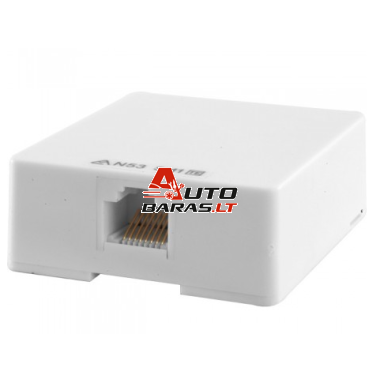 Virštinkinė rozetė RJ45 FTP CAT 6e Virštinkinė rozetė RJ45 FTP CAT 6e