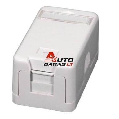 Virštinkinė vienvietė montavimo dėžutė EFB ET-25166 (1 x RJ45) Virštinkinė vienvietė montavimo dėžutė EFB ET-25166 (1 x RJ45)
