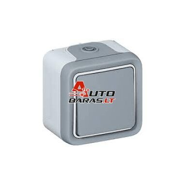 Virštinkinis 1 klavišo mygtukas Legrand 069720 (IP55, pilkas)