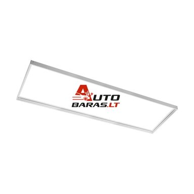 Virštinkinis aliuminis rėmelis LED panelei (30x120, baltas) GTV RM-KNG300X120-00