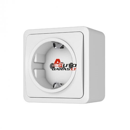 Virštinkinė rozetė su įžeminimu Vilma SL+250 RP16-002 SL+V (balta)