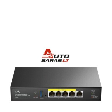 VPN maršrutizatorius ir AP valdiklis Cudy C200P VPN maršrutizatorius ir AP valdiklis Cudy C200P