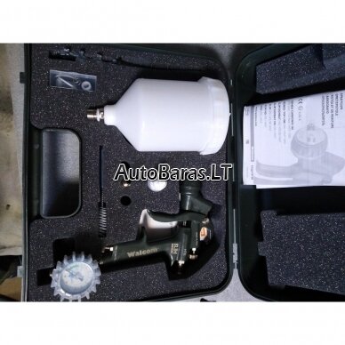 WALCOM SLIM KOMBAT Dažymo pistoletas HTE 1.3mm su manometru 2