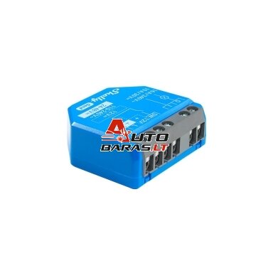 Wi-Fi, Bluetooth valdoma relė su sausais kontaktais Shelly 1 Gen4 (16 A, 110-240VAC) Wi-Fi, Bluetooth valdoma relė su sausais kontaktais Shelly 1 Gen4 (16 A, 110-240VAC)