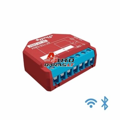 Wi-Fi relė su galios matavimo funkcija Shelly Plus 1PM (1 kanalo, 16A, 110-240 VAC, 10A 24-30 VDC) Wi-Fi relė su galios matavimo funkcija Shelly Plus 1PM (1 kanalo, 16A, 110-240 VAC, 10A 24-30 VDC)