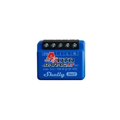 Wi-Fi valdoma relė Shelly Mini 1 (8A , 110-240 VAC, 5A 30 VDC) Wi-Fi valdoma relė Shelly Mini 1 (8A , 110-240 VAC, 5A 30 VDC)