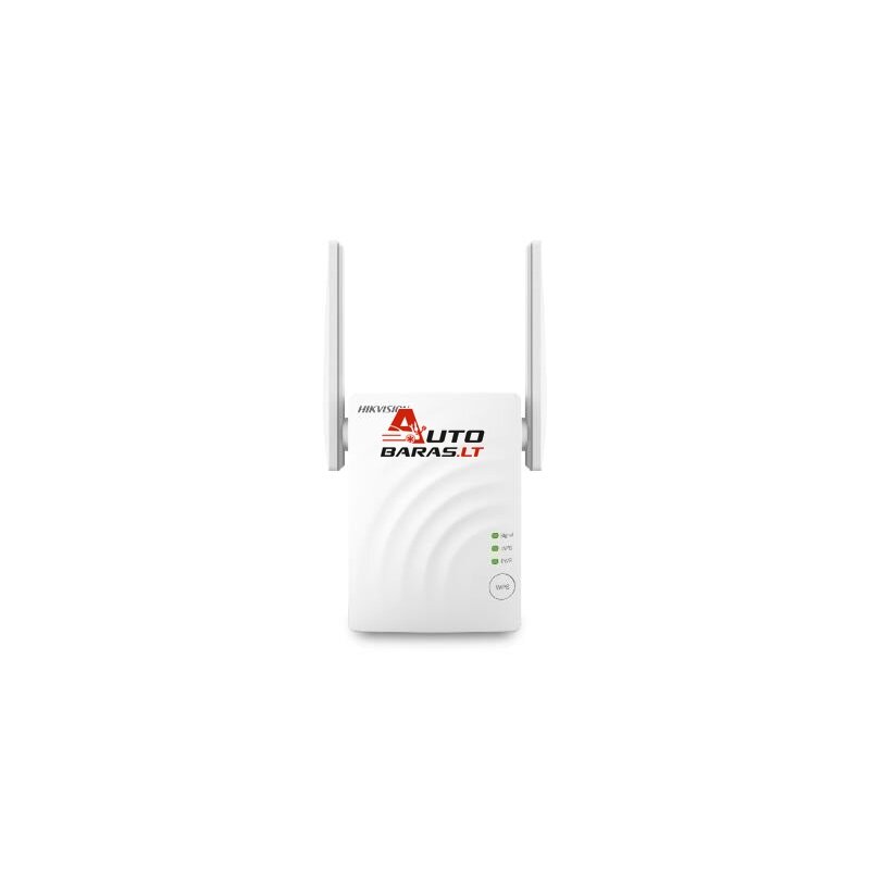 Wi-Fi plėtėjas Hikvision DS-3WRE12C (WiFi 5, AC1200, 2.4GHz 300Mbps, 5GHz 867Mbps)