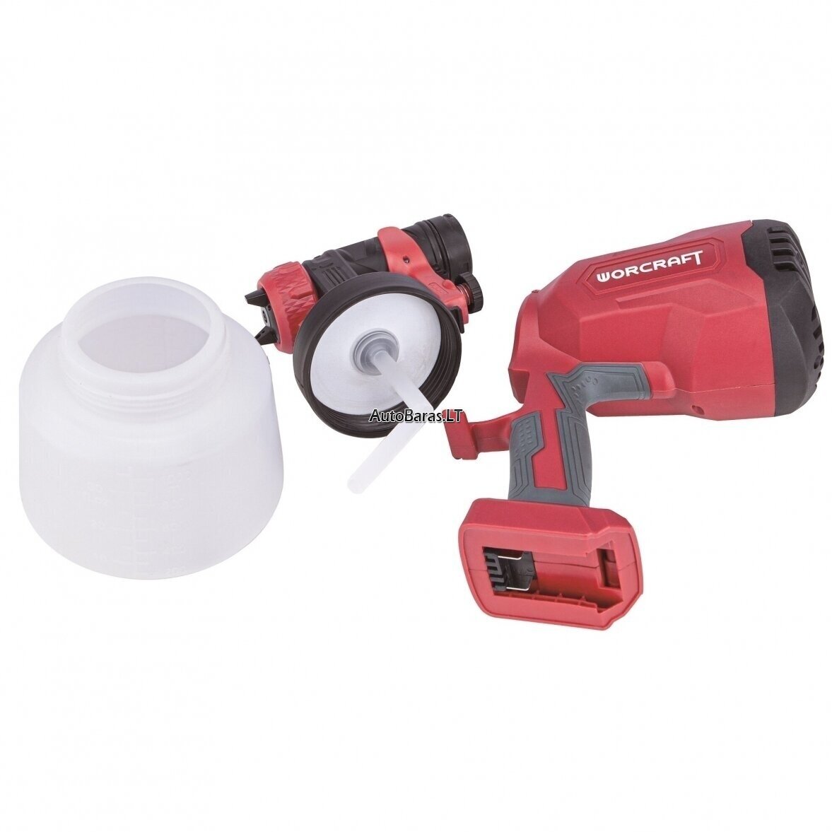 WORCRAFT AKUMULIATORINIS PULVERIZATORIUS Ø1.8MM, Ø2.6MM 20V LI-ION 2