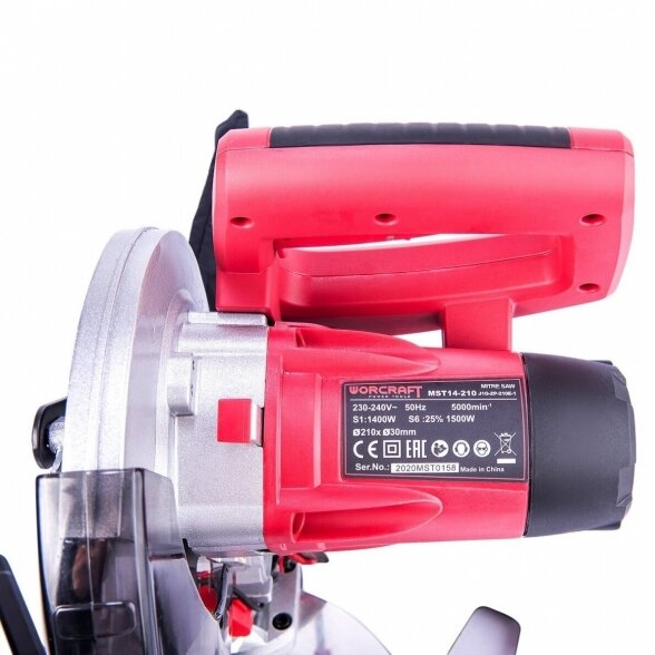 WORCRAFT SKERSINIO PJOVIMO STAKLĖS 210MM 1410W 5