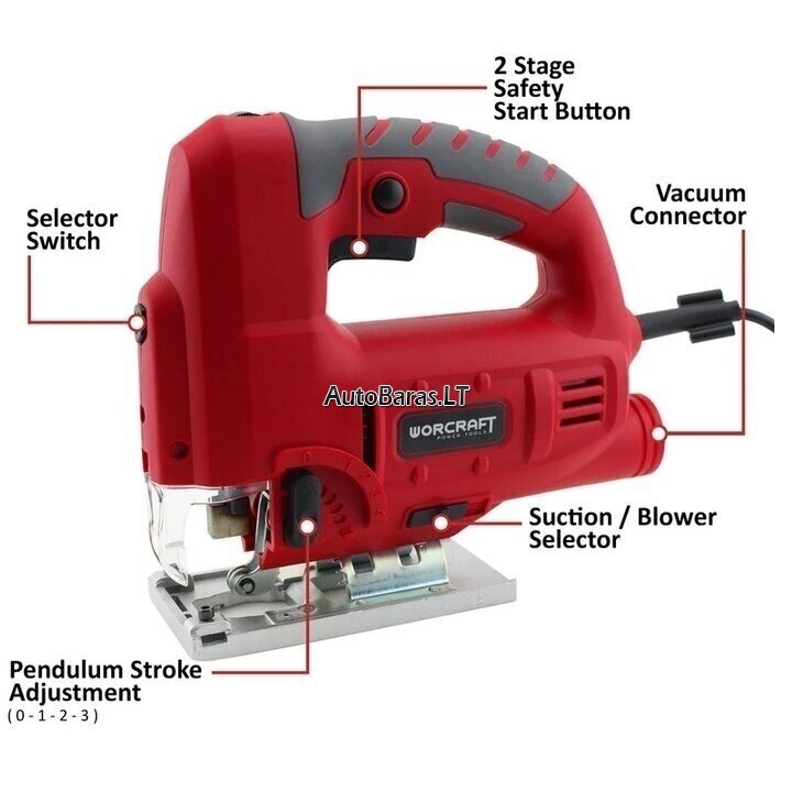 WORCRAFT SIAURAPJŪKLIS 800W 1