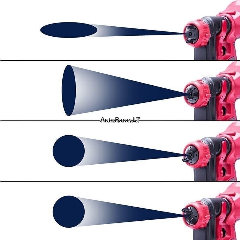 WORCRAFT AKUMULIATORINIS PULVERIZATORIUS Ø1.8MM, Ø2.6MM 20V LI-ION 6