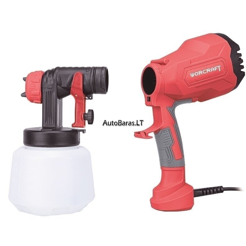 WORCRAFT ELEKTRINIS PULVERIZATORIUS Ø1.8MM, Ø2.6MM 400W 2