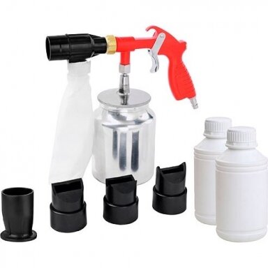XL Tools Smėliavimo pistoletas su antgaliais ir maišeliu XL Tools Smėliavimo pistoletas su antgaliais ir maišeliu