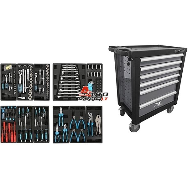 XL TOOLS ĮRANKIŲ SPINTELĖ SU ĮRANKIAIS 228vnt