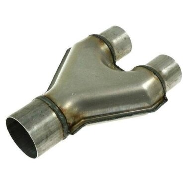 Y-PIPE 1x IN 70mm ir 2x OUT 63mm nerūdijančio plieno