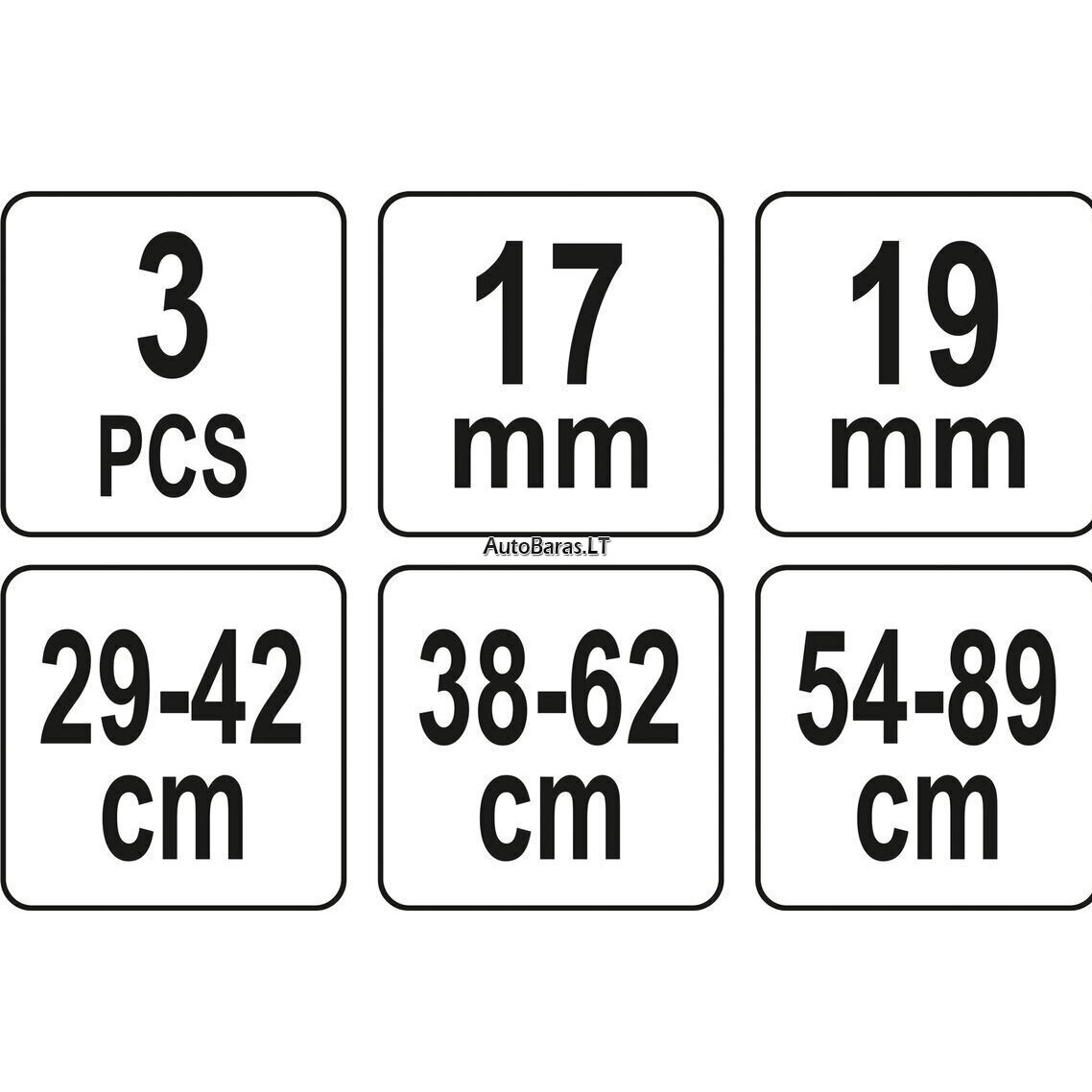 YATO IŠMETIMO SISTEMOS VAMZDŽIO PLĖSTUVŲ RINK. (3VNT) 1