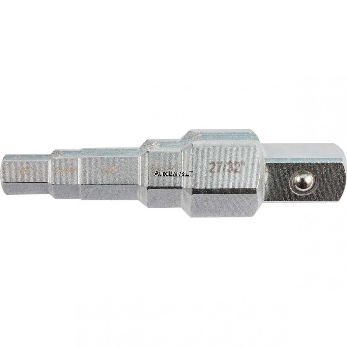 YATO RAKTAS PAKOPINIS TERKŠLEI SU KIAURYME 1/2" (3/8", 29/68", 1/2", 21/32", 27/32")